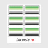 Aromantische Priesterflagge Aufkleber (Blatt)