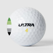 Aromantische Stolperflagge Golfball (Logo)