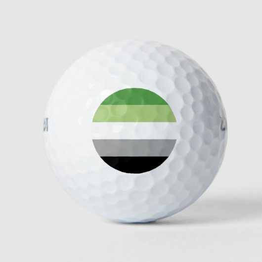 Aromantische Stolperflagge Golfball (Vorderseite)