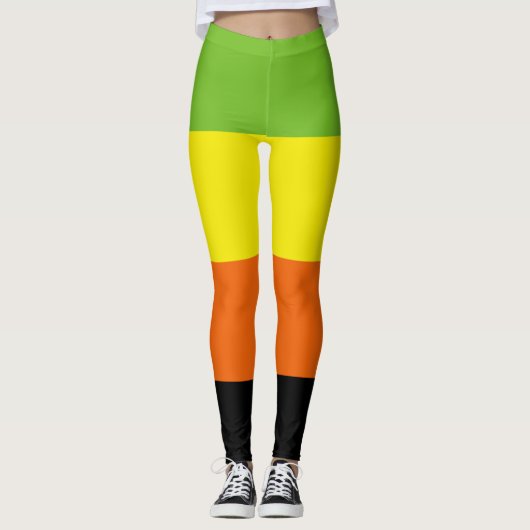 Aromantische Stolperflagge Leggings (Vorderseite)