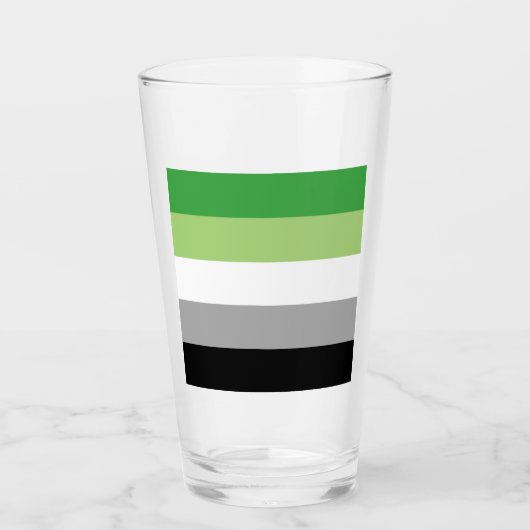 Aromantische Streifen Glas (Vorderseite)