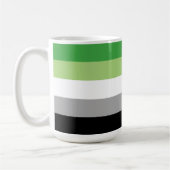 Aromantische Streifen Kaffeetasse (Links)
