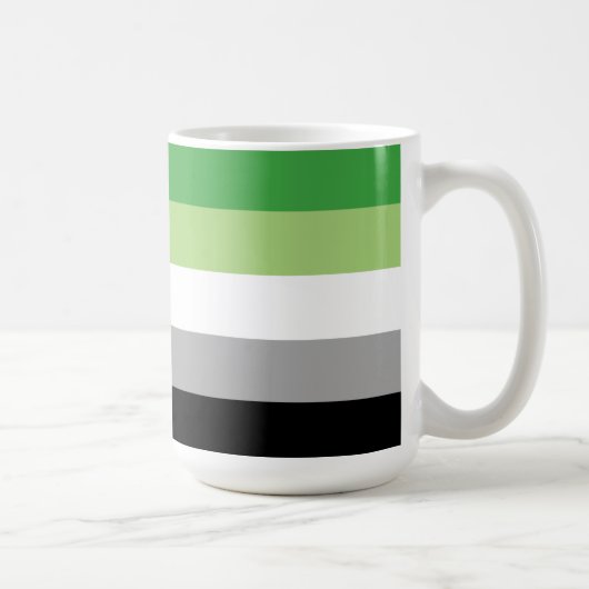 Aromantische Streifen Kaffeetasse (Rechts)