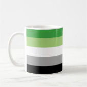 Aromantische Streifen Kaffeetasse (Links)