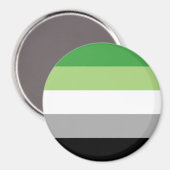 Aromantische Streifen Magnet (Vorderseite/Rückseite)