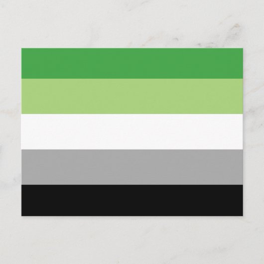 Aromantische Streifen Postkarte (Vorderseite)