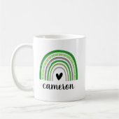 Aromantischer Regenbogen Personalisiert Kaffeetasse (Links)