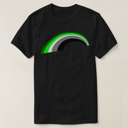 Aromantischer Regenbogen T-Shirt (Design vorne)