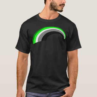 Aromantischer Regenbogen T-Shirt