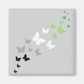 Aromantischer Schmetterlingsweg Magnet (Vorne)
