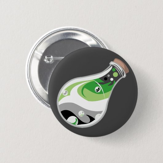 Aromantischer Stolperknopf Button (Vorne & Hinten)