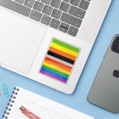 Aromantischer Stolz Aufkleber (Laptop mit iPhone)