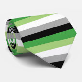 Aromantischer Stolz der Flagge Krawatte (Gerollt)