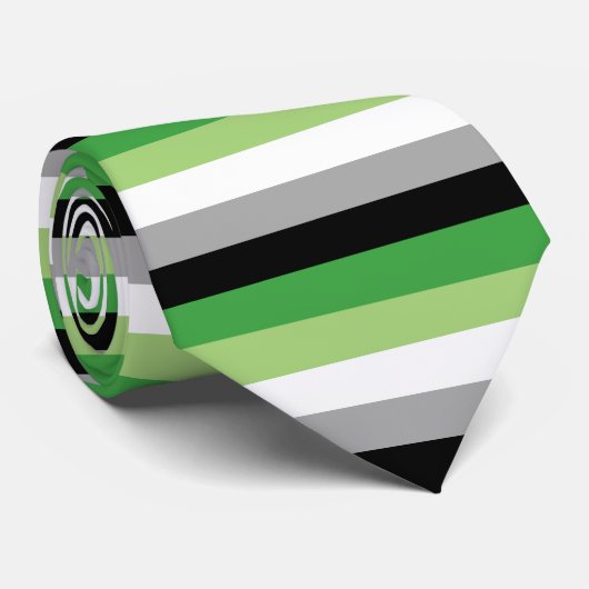 Aromantischer Stolz der Flagge Krawatte (Gerollt)