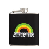 Aromantischer Stolz Flachmann (Vorderseite)
