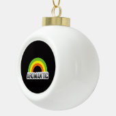 Aromantischer Stolz Keramik Kugel-Ornament (Rechts)