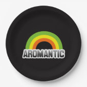 Aromantischer Stolz Pappteller (Vorderseite)