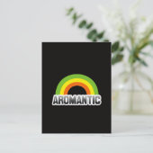 Aromantischer Stolz Postkarte (Stehend Vorderseite)