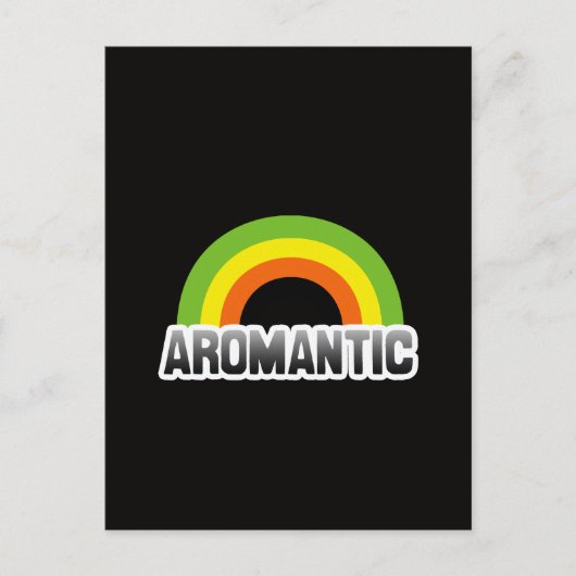Aromantischer Stolz Postkarte (Vorderseite)