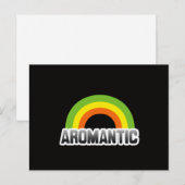 Aromantischer Stolz Postkarte (Vorne/Hinten)