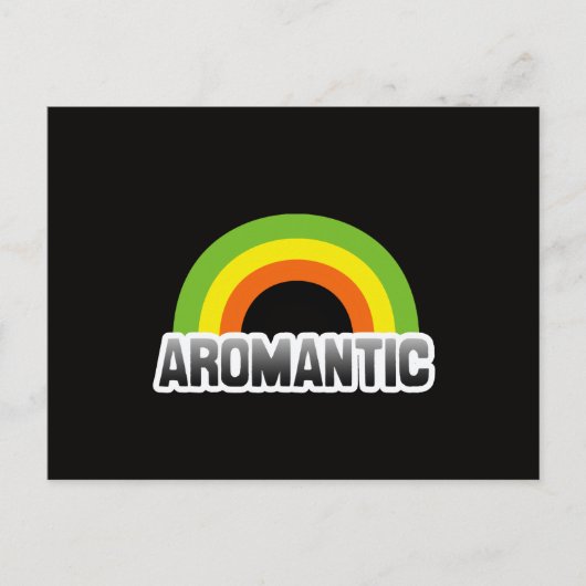 Aromantischer Stolz Postkarte (Vorderseite)