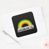 Aromantischer Stolz Quadratischer Aufkleber (Umschlag)