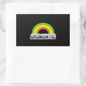 Aromantischer Stolz Rechteckiger Aufkleber (Tasche)
