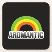 Aromantischer Stolz Rechteckiger Pappuntersetzer (Vorderseite)