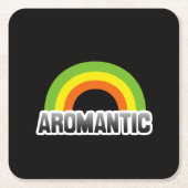 Aromantischer Stolz Rechteckiger Pappuntersetzer (Vorderseite)