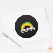 Aromantischer Stolz Runder Aufkleber (Umschlag)