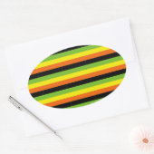 AROMANTISCHES FLAGPATTER OVALER AUFKLEBER (Umschlag)