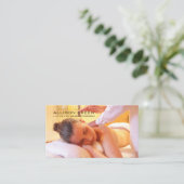Aromatherapie Akupressur Reiki Massage Therapeut Visitenkarte (Stehend Vorderseite)