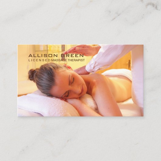 Aromatherapie Akupressur Reiki Massage Therapeut Visitenkarte (Vorderseite)