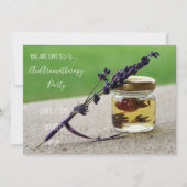 Aromatherapie ätherisches Öle Party Einladung (Vorderseite)