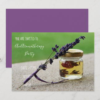 Aromatherapie ätherisches Öle Party Einladung