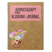 Aromatherapie Blending Journal-Notebook Notizblock (Vorderseite)