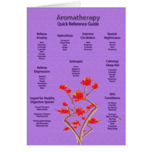 Aromatherapie Diagramm in Lavendel