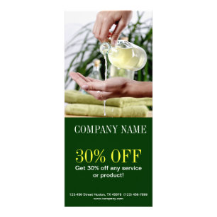 Aromatherapie Essenzielle Öl Schönheitsmassage WEL Werbekarte