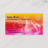 *~* Aromatherapie Essenzielle Öle Flasche Hand Visitenkarte (Rückseite)