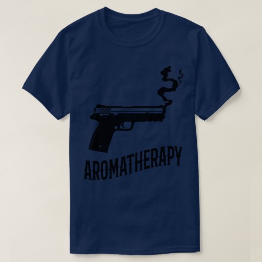 Aromatherapie Gun Owner Spaß T-Shirt (Design vorne)
