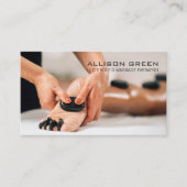 Aromatherapie Heiße Stone Massage Salon Visitenkarte (Vorderseite)