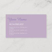 Aromatherapie-Lavendelöl-Flaschen-Visitenkarten Visitenkarte (Rückseite)