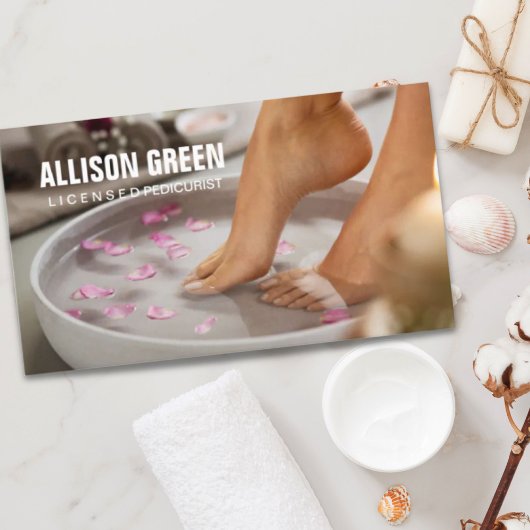 Aromatherapie Maniküre Pediküre Pediküre Salon Visitenkarte
