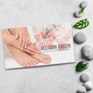 Aromatherapie Maniküre Pediküre Pediküre Salon Visitenkarte