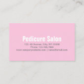 Aromatherapie Maniküre Pediküre Pediküre Salon Visitenkarte (Rückseite)