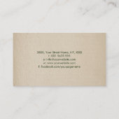 Aromatherapie-Öle Aquarellfärbung Visitenkarte (Rückseite)