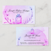 Aromatherapie Parfüm Lila Schönheit Makeup Visitenkarte (Vorne/Hinten)