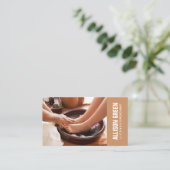 Aromatherapie Pediküre Salon Pediküre Pediküre Visitenkarte (Stehend Vorderseite)