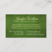 Aromatherapie Praxis Aquarellfärbung Visitenkarte (Rückseite)