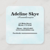 Aromatherapie Quadratische Visitenkarte (Rückseite)